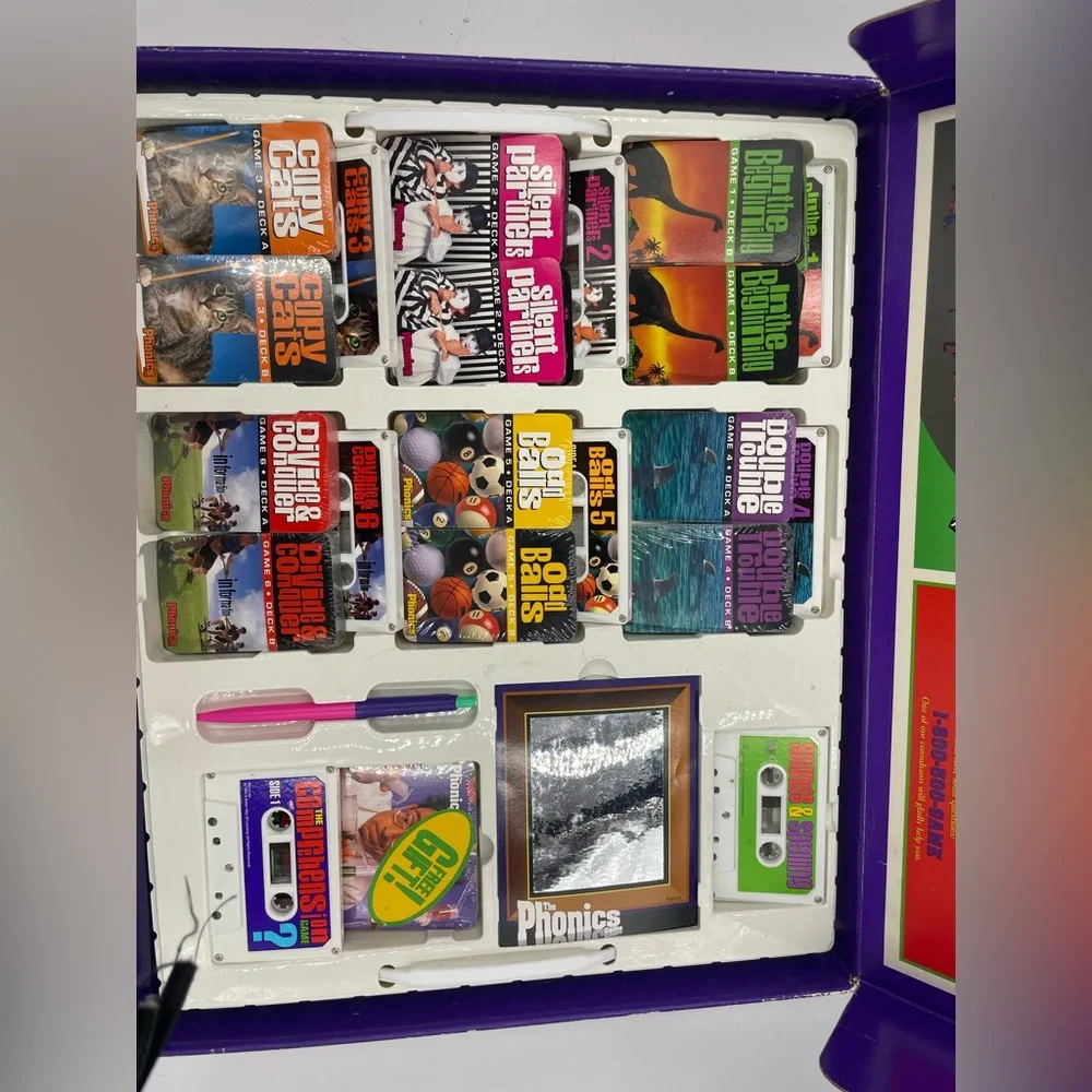 VTG Vintage 90s The Phonics Game VHS/Cassette Tapes Educational Series